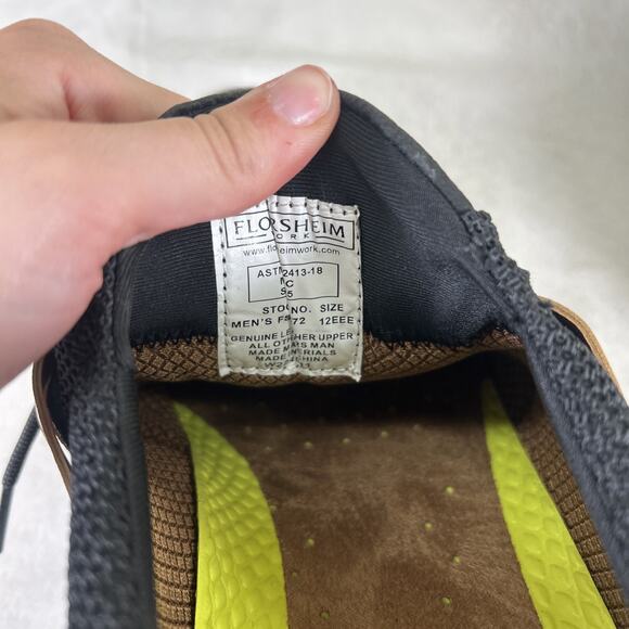 Florsheim Work Men's Adventure Steel Toe Industrial Shoes Mens Size 12 EEE, EUC - Picture 12 of 14